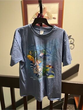 Men's Short Sleeve Ocean Fish Graphic Tee - Blue Waikiki Aquarium#187